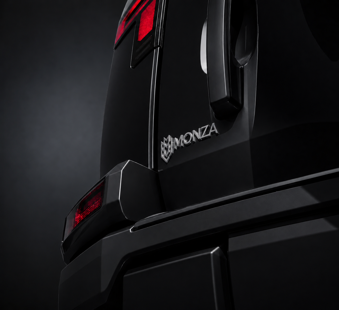 MHERO II rear corner — Piano Black