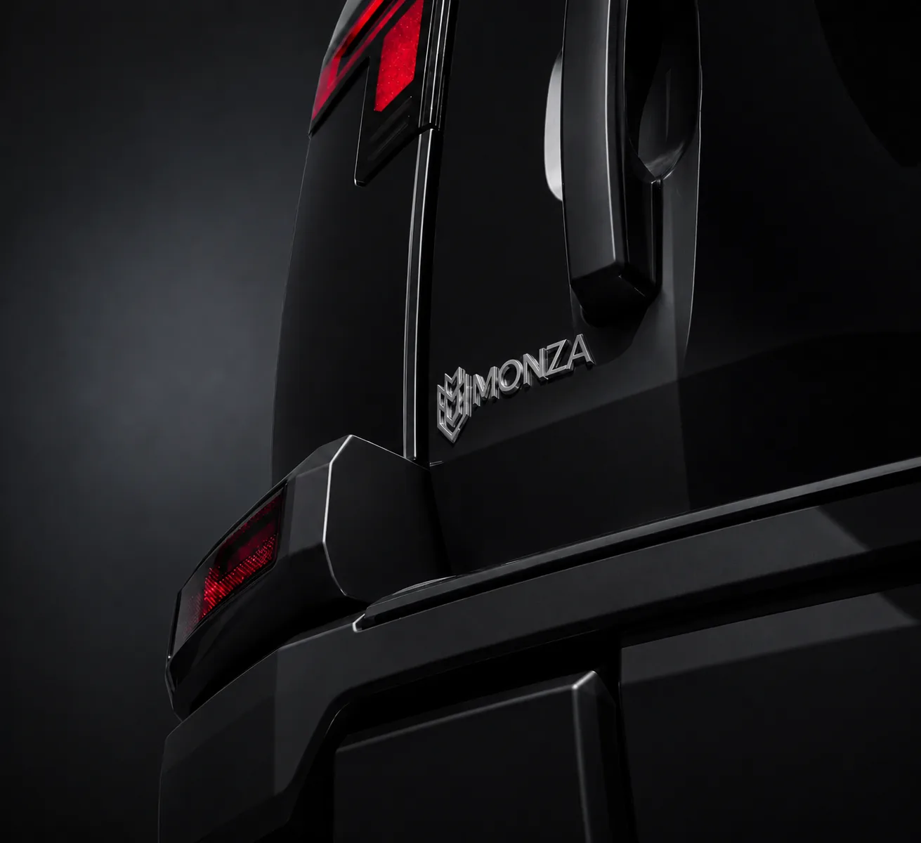MHERO II rear corner — Piano Black