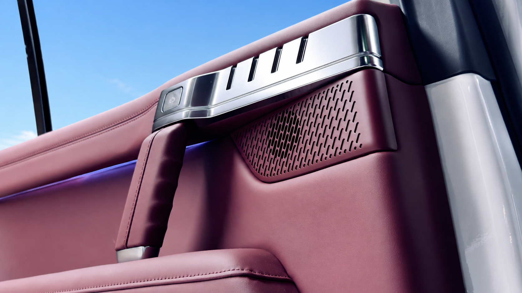 MHERO II cabin detail — Maroon