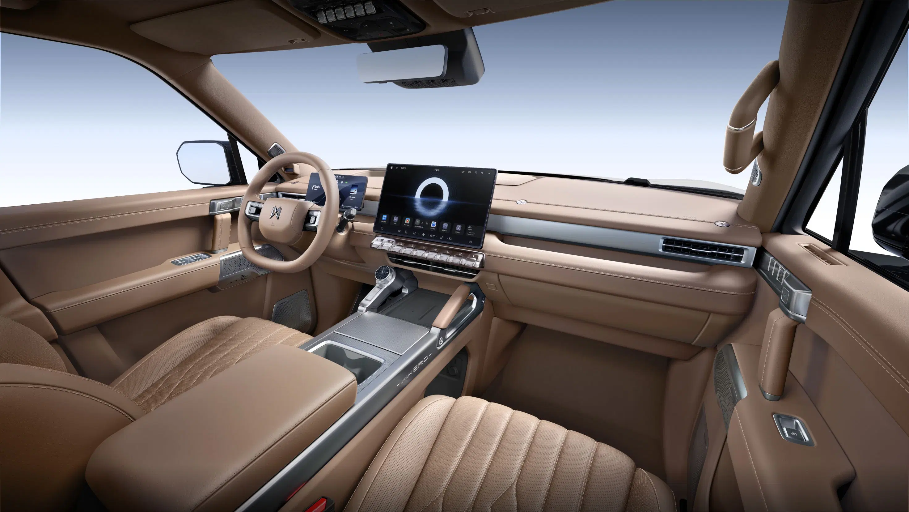 MHERO II interior — Sand Nappa